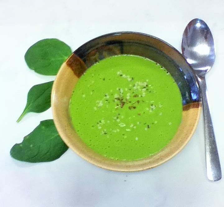 green pea blender soup