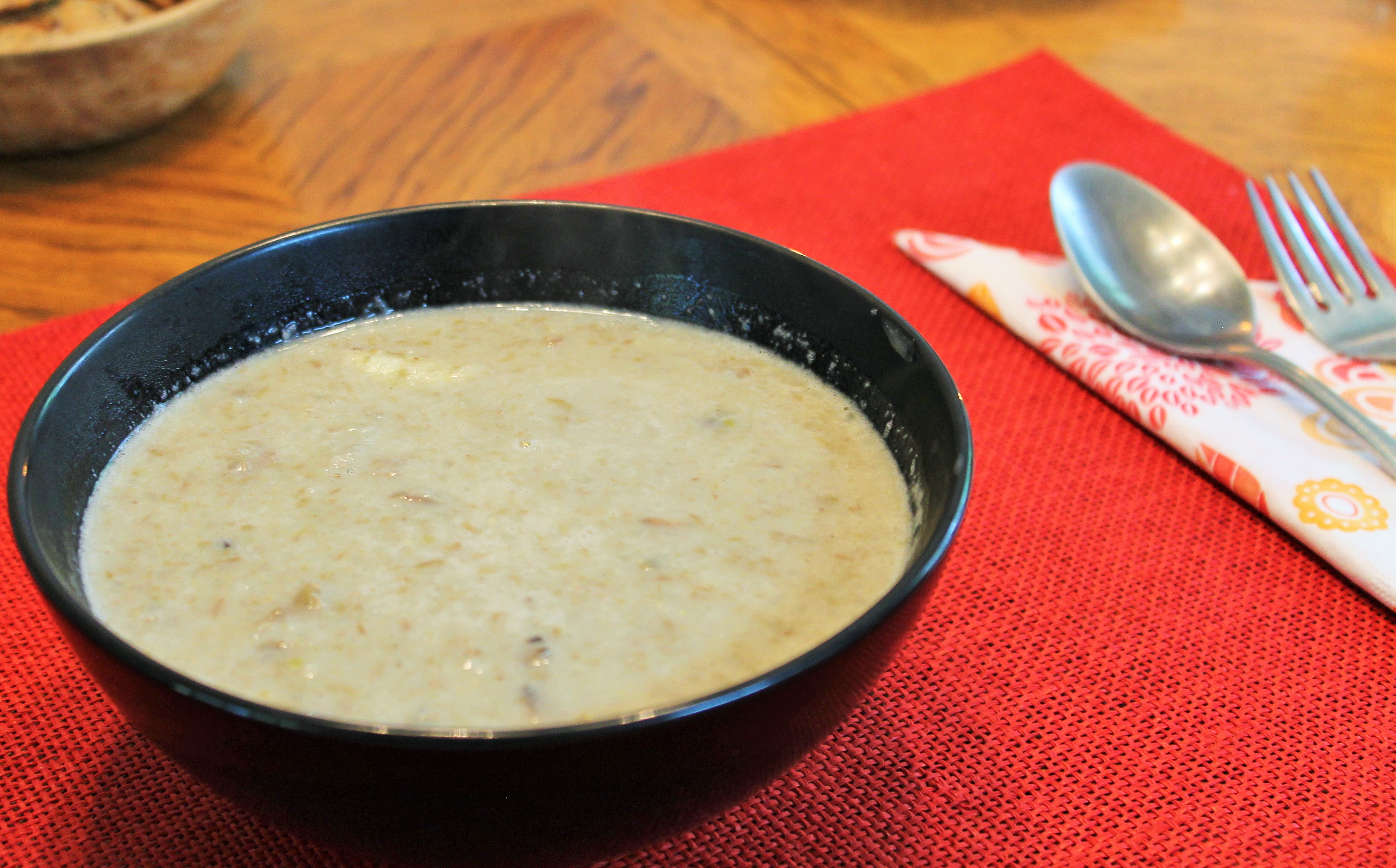 Creamy Lentil Mushroom Soup